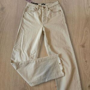Wild Fable Cream High Rise Straight Jeans